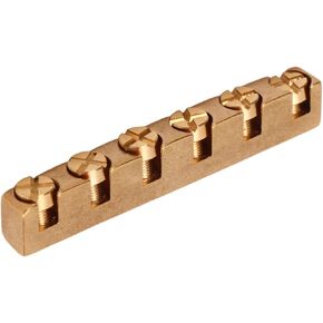 Guitar Roller Nut, 6 String Brass Adjustable Bass Guitar Nut Replacement Parts Guitar Nut Metal Nut Electric Guitar Nut