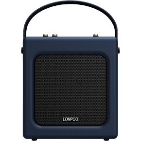 LONPOO Portable Karaoke Machine for Adults and Kids,Build-in 3600mAh Rechargeable Battery,20 Watts RMS with Bluetooth,USB Playback,Aux-in 3.5mm Earphone Port, Microphone Not Included