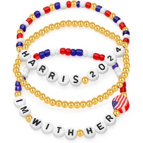 Kamala Harris 2024 Bracelets Merch for President Election Kamala Harris Merchandise