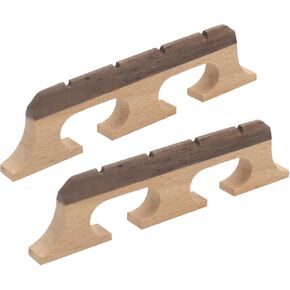 4-String Banjo Bridge, 2-Pack Ebony Maple Banjolele Bridges, Universal Fit Parts & Accessories