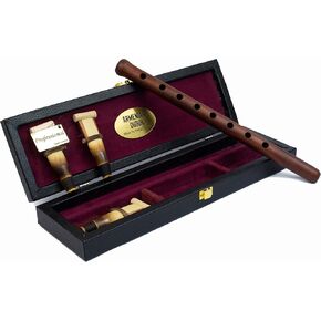 HandCraftoria Professional Armenian DUDUK instrument from apricot wood, wooden case covered with leather, 1 professional reed and 2 standard, Flute Oboe Balaban Woodwind (Key A)