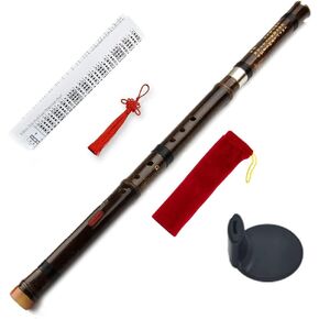 Separable Brown Vertical Bamboo Flute Key G Traditional Chinese Musical Instrument Woodwind Music Instrument Xiao