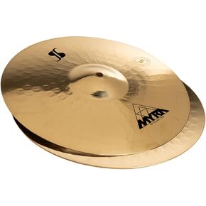 Stagg MYR-HR14B US l Myra Series 14 Inch Hi Hat Cymbals l B20 Bronze Alloy
