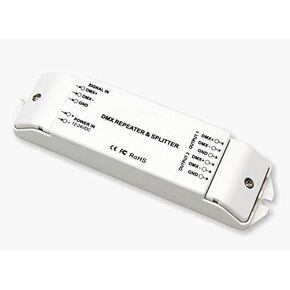DMX512 Signal Amplifier Controller 1CH in 2CH Out DMX Repeater Splitter