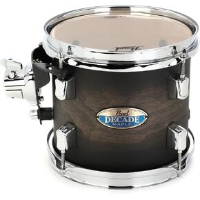 Pearl Decade Maple Mounted Tom - 8 x 7 inch - Satin Black Burst