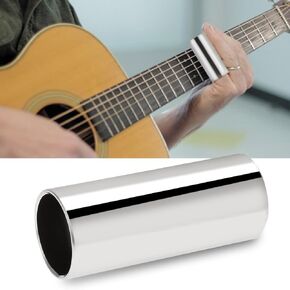 2pcs Guitar Slide Glass Slide and Stainless Steel Slide Set String Instrument Accessory for Guitar Bass 6CM