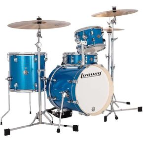 Ludwig Breakbeats 2022 By Questlove 4-piece Shell Pack with Snare Drum - Blue Sparkle
