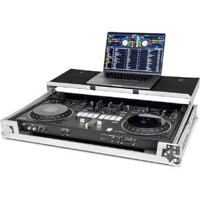 Headliner Pitch Black Flight Case Compatible with Pioneer DJ DDJ-REV5 Controller with Laptop Platform - Custom Fit DJ Controller Case, Rugged Design, Stackable Ball Corners - Ideal for DJs On the Go