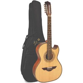 LBQ1 El Esta'ndar Solid Spruce Top Bajo Quinto with Padded Gig Bag - Natural