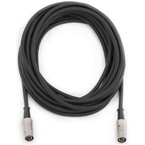 Fender 25' 7-Pin Replacement DIN Footswitch Cable for Super-Sonic 22, Twin and 100 Head Amplifiers
