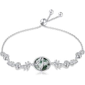 FLYOW Tree of life Bracelet for Women Sterling Silver Tree Family Jewelry Anniversary Birthday Christmas Gifts for Wife Mom Her
