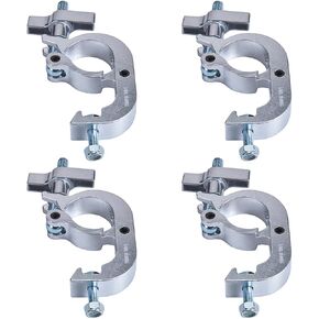 Sarknoah.Pack of 4 .Heavy Duty Truss Clamp.330 lb Aluminum Alloy Stage Light Clamps,Fits 1.89-2.0 Inch Truss for Stage Lighting Hook,Quick Release stage Clamp for DJ Lighting Projector Par Lights.
