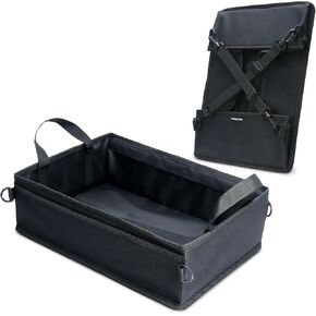 2 Pack Tesla Model Y Under Seat Storage Box Organizer, Upgraded ABS + TPE Double Layer Hidden Storage Box, Washable Underseat Storage Organizer fit Tesla Model Y Accessories 2021-2024