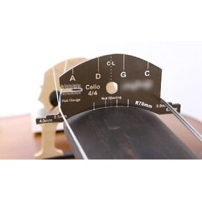 4/4 Cello Bridge Template fingerboard Shaping Tools multi-purpose tools for Marker Luthier, black, vt-286