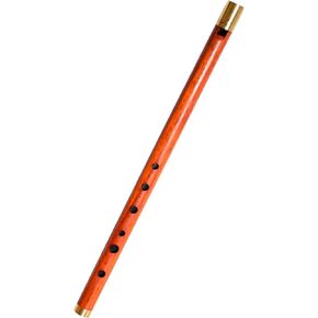 Wooden Whistle iVolga VD-02 key of D Padouk Great Sound Hand Carved Stabilized Wood Flute Folk Wind Music Instrument Woodwind Handmade Brown