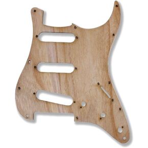 New Electric Guitar Pickguard flame ASH wood SSS Strat Guitar parts