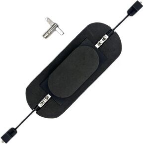 Bass Drum Mute Pad Device with Drum Tuning Key, Kick Drum Mute Pad for Silent 18" to 26" Bass Drum, Rubber Drum Mutes Pack Kick Drum Practice Pad for Drum Muffling