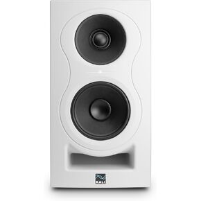KALI AUDIO IN-5 5" Powered 3-way Studio Monitor - 160W Speaker System with Boundary Compensation EQ Settings - For Mixing, Recording, Audio Production - XLR, TRS, RCA Inputs - Single, White