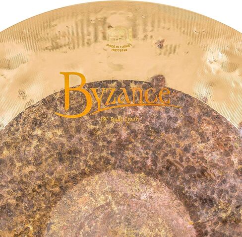 Meinl Cymbals Byzance 19" Dual Crash — Made in Turkey — Hand Hammered B20 Bronze, 2-Year Warranty, B19DUC in Saudi Arabia
