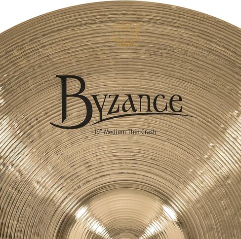 Meinl Cymbals Byzance 19" Dual Crash — Made in Turkey — Hand Hammered B20 Bronze, 2-Year Warranty, B19DUC in Kuwait