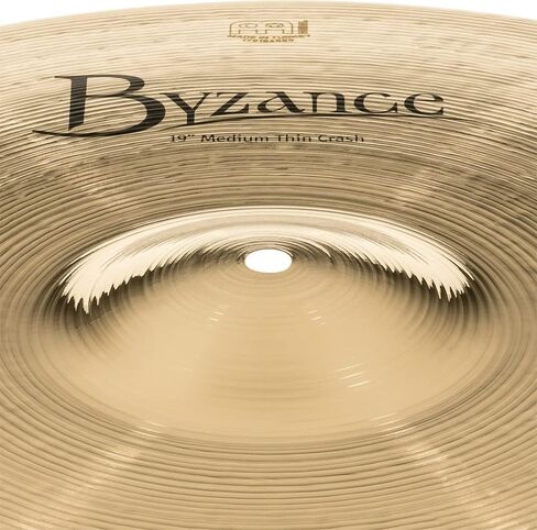 Meinl Cymbals Byzance 19" Dual Crash — Made in Turkey — Hand Hammered B20 Bronze, 2-Year Warranty, B19DUC in Kuwait