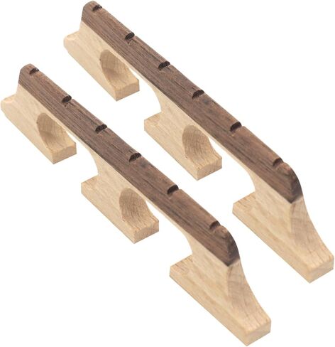4-String Banjo Bridge, 2-Pack Ebony Maple Banjolele Bridges, Universal Fit Parts & Accessories in Saudi Arabia
