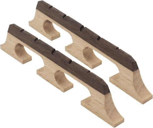 4-String Banjo Bridge, 2-Pack Ebony Maple Banjolele Bridges, Universal Fit Parts & Accessories in Saudi Arabia