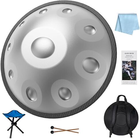 Rain Drum for Outside Garden 6 Inch 8 Note Steel Tongue Drum with Storage Bag,Chakra Drum for Rain Outdoor, Rain Drum for Garden Instrument for Meditation or Yoga Navy Blue in Saudi Arabia
