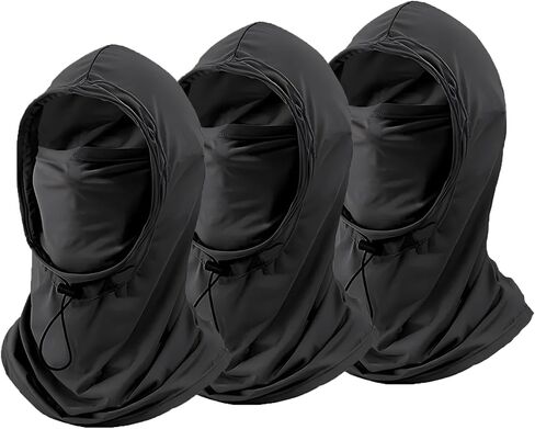 3 Pack Summer Balaclava Sun UV Protection Hood Breathable Face Cover Full Head Mask for Cycling Motorcycle Fishing Multi in Saudi Arabia
