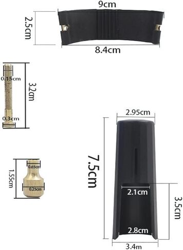 OriGlam Plastic Cap Clarinet Mouthpiece Protective Cap, Clarinet Mouthpiece Cap Clarinet Ligature Cap for Bb Clarinet Ligature in Saudi Arabia