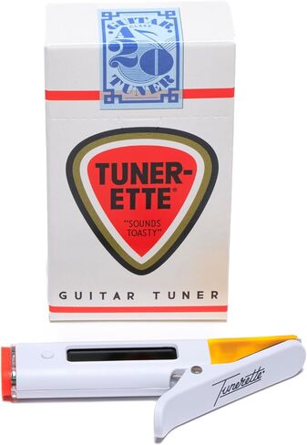Tunerette™ Clip-On Guitar Tuner - قم بتشغيل نغمتك بأناقة! مثالية للجيتار الكهربائي والصوتي والباس، بالإضافة إلى القيثارة - USB C قابلة لإعادة الشحن، ضبط دقيق مع تويست روك ستار القديم in Saudi Arabia