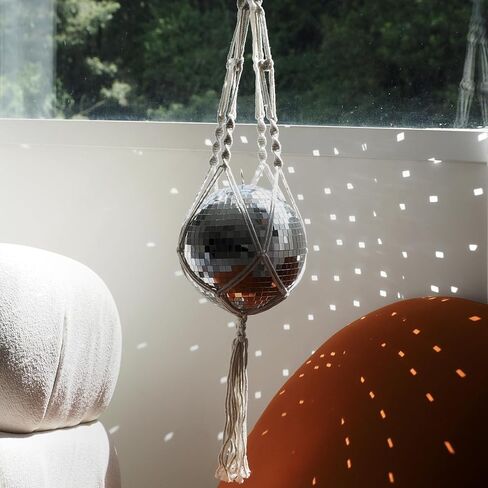 كرة ديسكو 8 بوصة كرة مرآة مع سلسلة فضية وحقيبة شبكية بوهو، ديكور كرة ديسكو فضي ملون رائع، ديكور حفلة ديسكو معلقة لتزيين الزفاف، ديكور المنزل (أخضر متدرج، 8 بوصة) in Kuwait