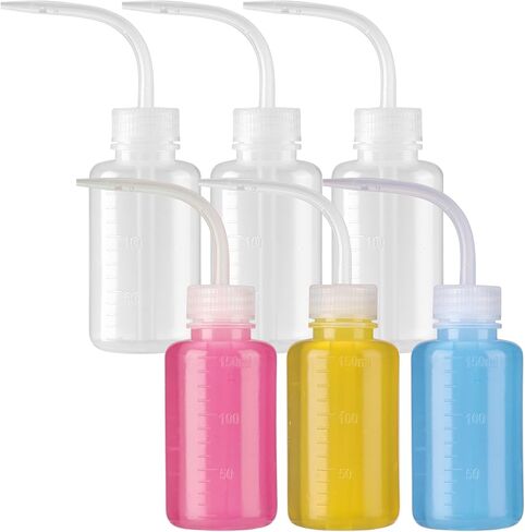6 pcs 16 oz Tattoo Wash Bottle Squeeze,500ml LDPE Plastic Squeeze Lab Washing Bottle, Lash Water Bottle,Tattoo Supplies in Saudi Arabia