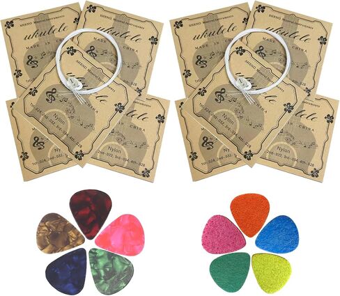 5 Set Nylon Ukulele Strings, Ukulele Strings for Soprano Concert Tenor Ukulele 21 23 26 Inch, Replacement Ukulele Strings Kit in Kuwait