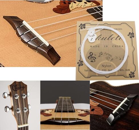 5 Set Nylon Ukulele Strings, Ukulele Strings for Soprano Concert Tenor Ukulele 21 23 26 Inch, Replacement Ukulele Strings Kit in Kuwait