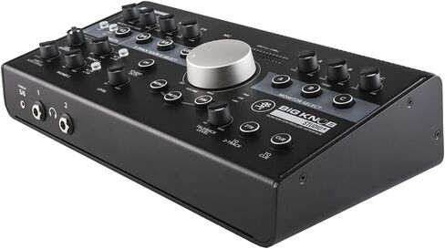 Mackie Big Knob Studio Plus Monitor Controller & Interface Bundle w/Samson Over-Ear Stereo Headphones, 2-Pack Pig Hog 8mm Mic Cable and Liquid Audio Polishing Cloth in Saudi Arabia