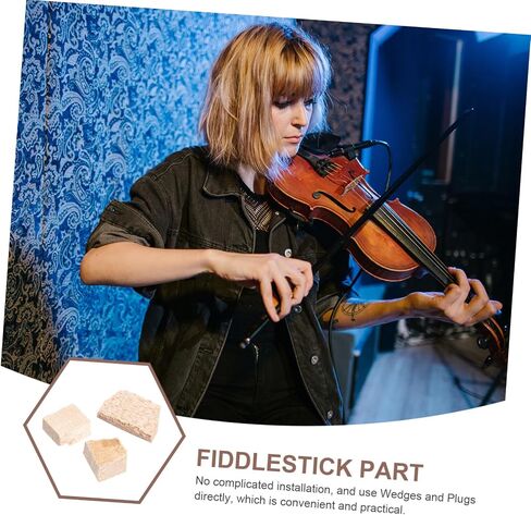 Toyvian 2 Sets Violin Bow Cork Fiddlestick Wedges Balanced Bow Wedges Violin Bow Hold Tool Music Instrument in Saudi Arabia