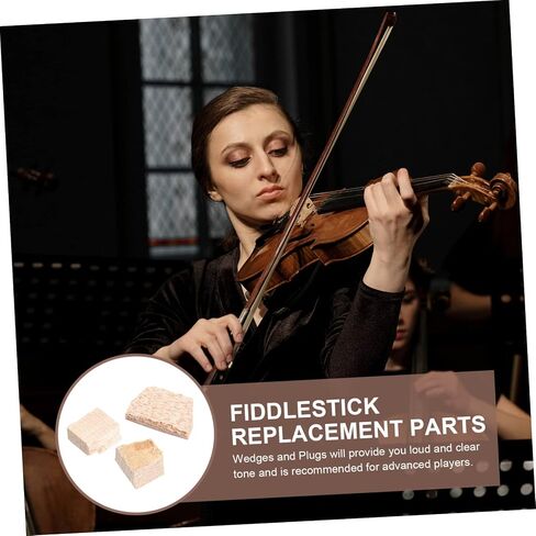 Toyvian 2 Sets Violin Bow Cork Fiddlestick Wedges Balanced Bow Wedges Violin Bow Hold Tool Music Instrument in Saudi Arabia