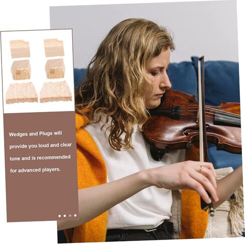 Toyvian 2 Sets Violin Bow Cork Fiddlestick Wedges Balanced Bow Wedges Violin Bow Hold Tool Music Instrument in Saudi Arabia