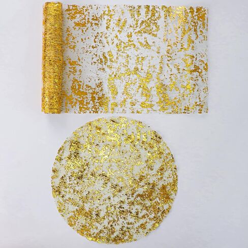 Black and Gold Table Runner and Placemats Sets of 6 Glitter Sequin Metallic Mesh Runners Dining Table Decorations for Wedding Birthday Party Anniversary Christmas thanksgiving in Saudi Arabia