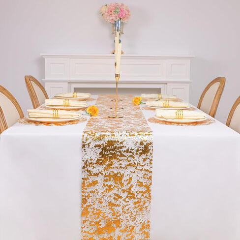 Black and Gold Table Runner and Placemats Sets of 6 Glitter Sequin Metallic Mesh Runners Dining Table Decorations for Wedding Birthday Party Anniversary Christmas thanksgiving in Saudi Arabia