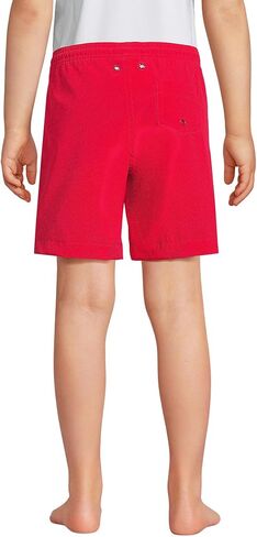 Lands' End Boys Active Stretch Swim Trunk Deep Sea Navy/Rosella Floral Kids X-Large in Saudi Arabia