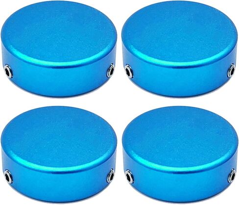 Footswitch Topper Metal Buttons with 3 Set Screws and Rubber Insert for Guitar Effect Pedal Foot Switch 10mm, Pink 4pcs in Saudi Arabia