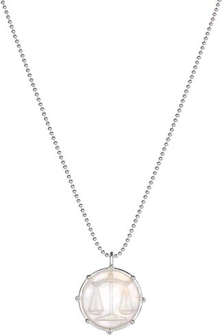 Alex and Ani Zodiac Necklace, Scorpio, SS:Shiny Silver:Multi in Saudi Arabia