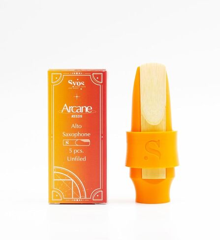 Syos Arcane Alto Saxophone Reeds 3.5 - Easy to Control Alto Sax Reeds 3.5 for a Warm and Rich Sound - Unfiled Reeds for Alto Saxophone Mouthpiece - Alto Saxophone Reeds Box of 5 in Saudi Arabia