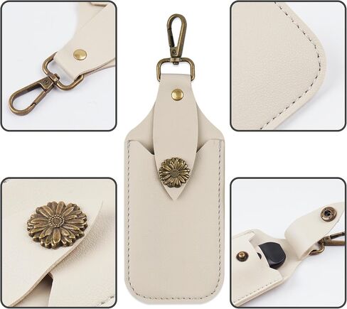 Kazoo with Leather Case for Kids and Adults with 5 Membranes, Neck Hanging Lace and Pocket Bag, A Musical Instrument Gift for All Ages(1-White) in Kuwait