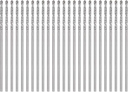 HARFINGTON 25pcs Micro Jobber Twist Drill Bits #75 0.5mm / 0.02" High Speed Steel HSS Mini Drilling Bit Tool for Stainless Steel Aluminum Wood Plastic in Saudi Arabia