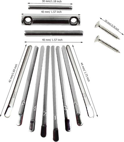 مجموعة قطع غيار بيانو كاليمبا الإبهام المكونة من 8 مفاتيح يمكنك صنعها بنفسك مع الجسر والسرج وحزمة ملحقات الأجهزة in Kuwait