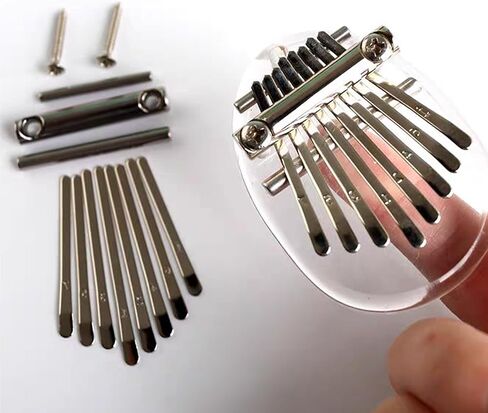 مجموعة قطع غيار بيانو كاليمبا الإبهام المكونة من 8 مفاتيح يمكنك صنعها بنفسك مع الجسر والسرج وحزمة ملحقات الأجهزة in Kuwait