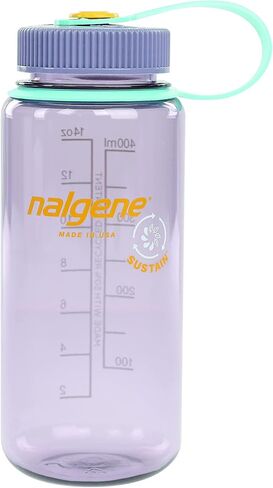 Nalgene Sustain Tritan BPA-Free Water Bottle Made with Material Derived from 50% Plastic Waste, 16 OZ, Wide Mouth, Denim in Kuwait